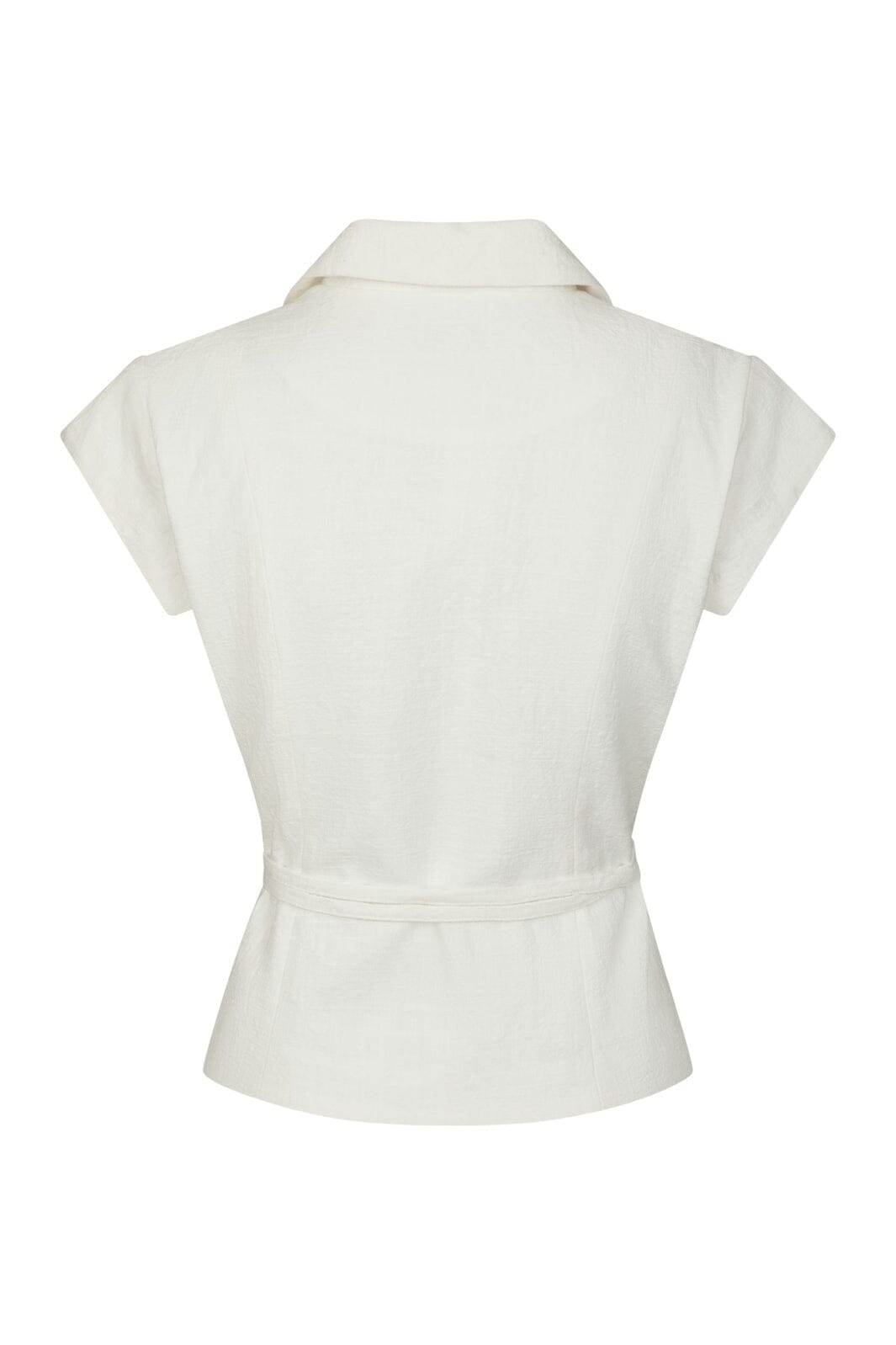 Neo Noir - Salima Ramie Waistcoat 168128 - 121 - Off White