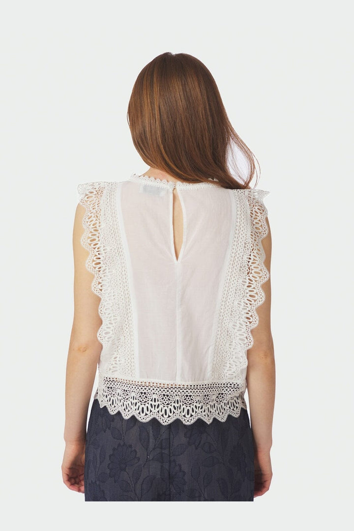 Neo Noir - Samia Lace Top 168999 - 120 - White