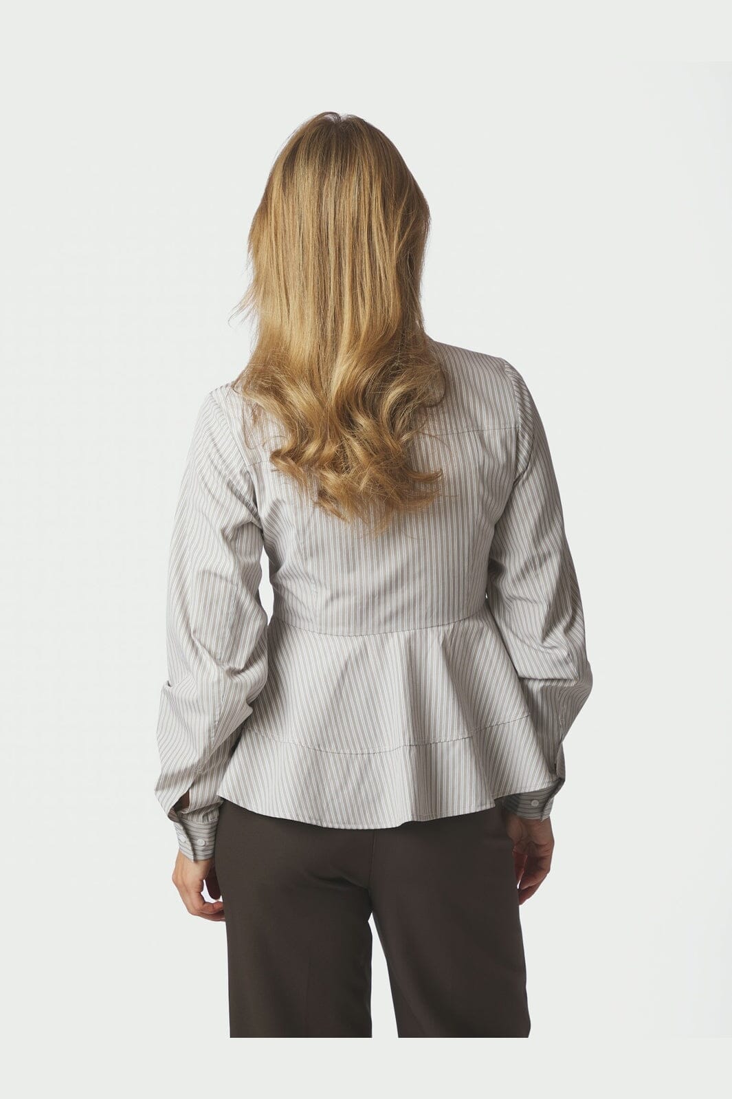Neo Noir - Samira Stripe Shirt 169891 - 979 - Taupe Stripe