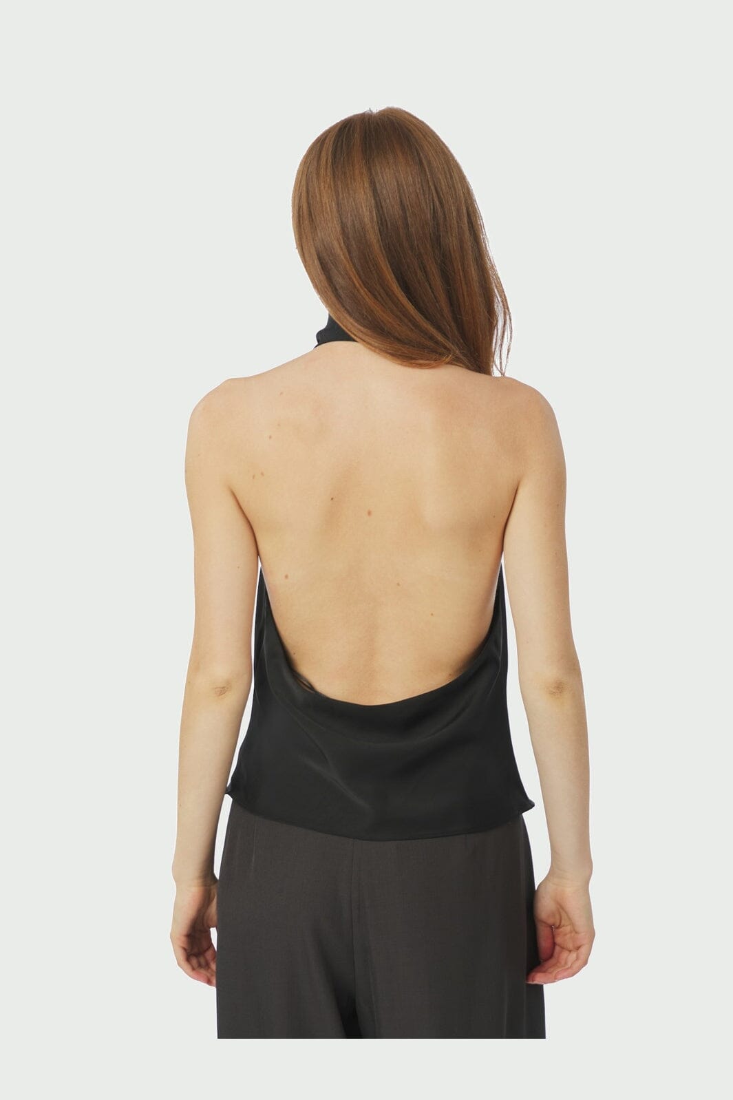 Neo Noir - Sania Heavy Satin Top 167109 - 100 - Black