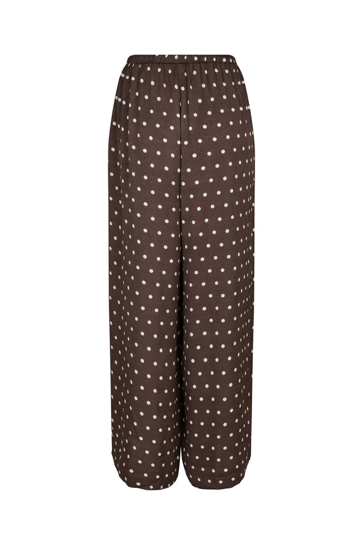 Neo Noir - Sebba Big Dot Pants 167903 - 676 - Dark Brown
