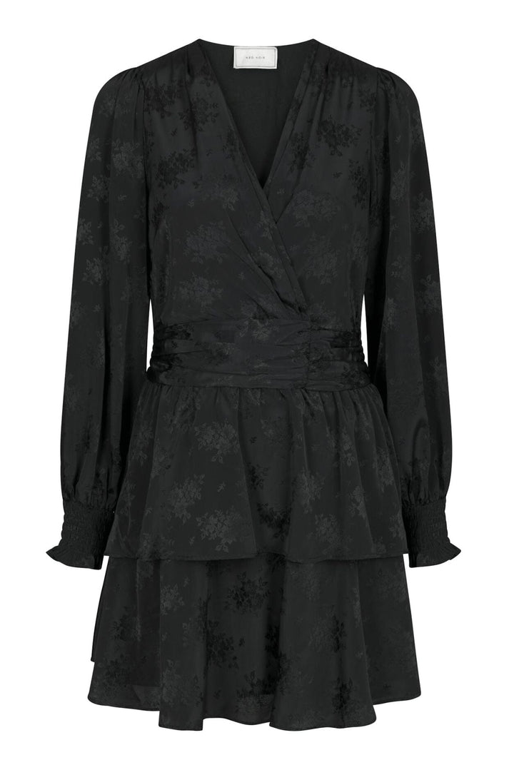 Neo Noir - Sigga Jacquard Dress 170546 - 100 - Black Kjoler 