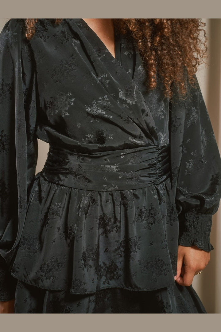 Neo Noir - Sigga Jacquard Dress 170546 - 100 - Black