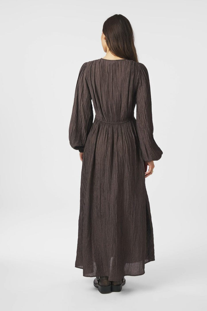 Neo Noir - Silfi Crepe Dress 166670 - 676 - Dark Brown