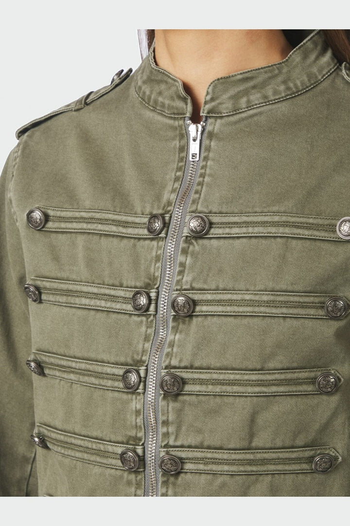 Neo Noir - Sivena Denim Jacket 169610 - 151 - Army