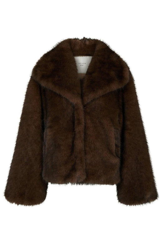 Neo Noir - Stephanie Faux Fur Jacket 162628 - 210 - Brown
