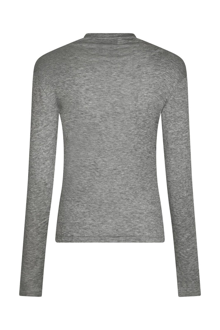 Neo Noir - Teddu Fine Rib Blouse 167164 - 136 - Antracit Melange