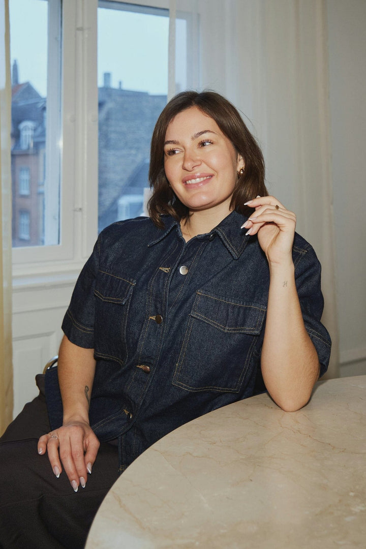 Neo Noir - Tiki Denim Shirt 164303 - 534 - Dark Blue Skjorter 