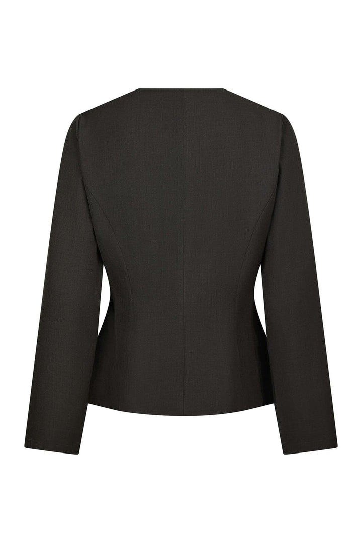 Neo Noir - Toots Structure Blouse 167142 - 104 - Dark Grey