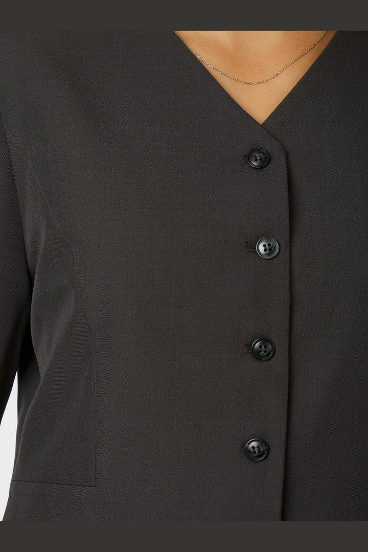 Neo Noir - Toots Structure Blouse 167142 - 104 - Dark Grey