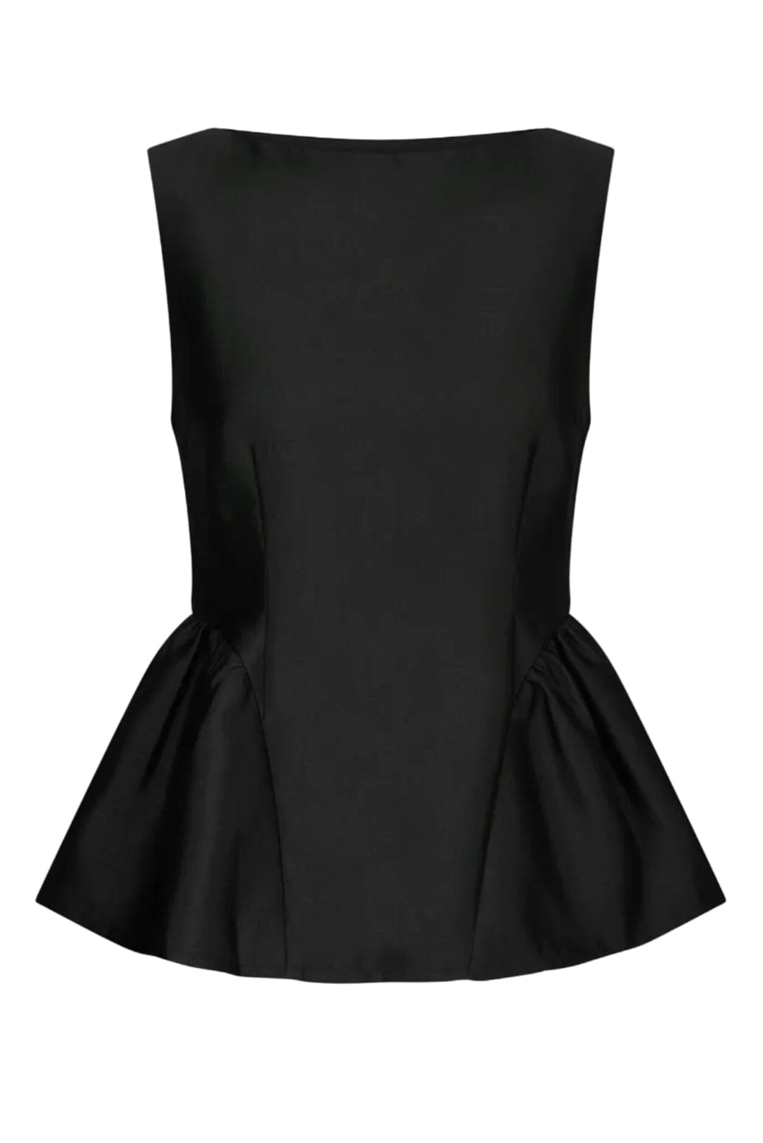 Neo Noir - Ulrica Dull Satin Top 170592 - 100 - Black Toppe 