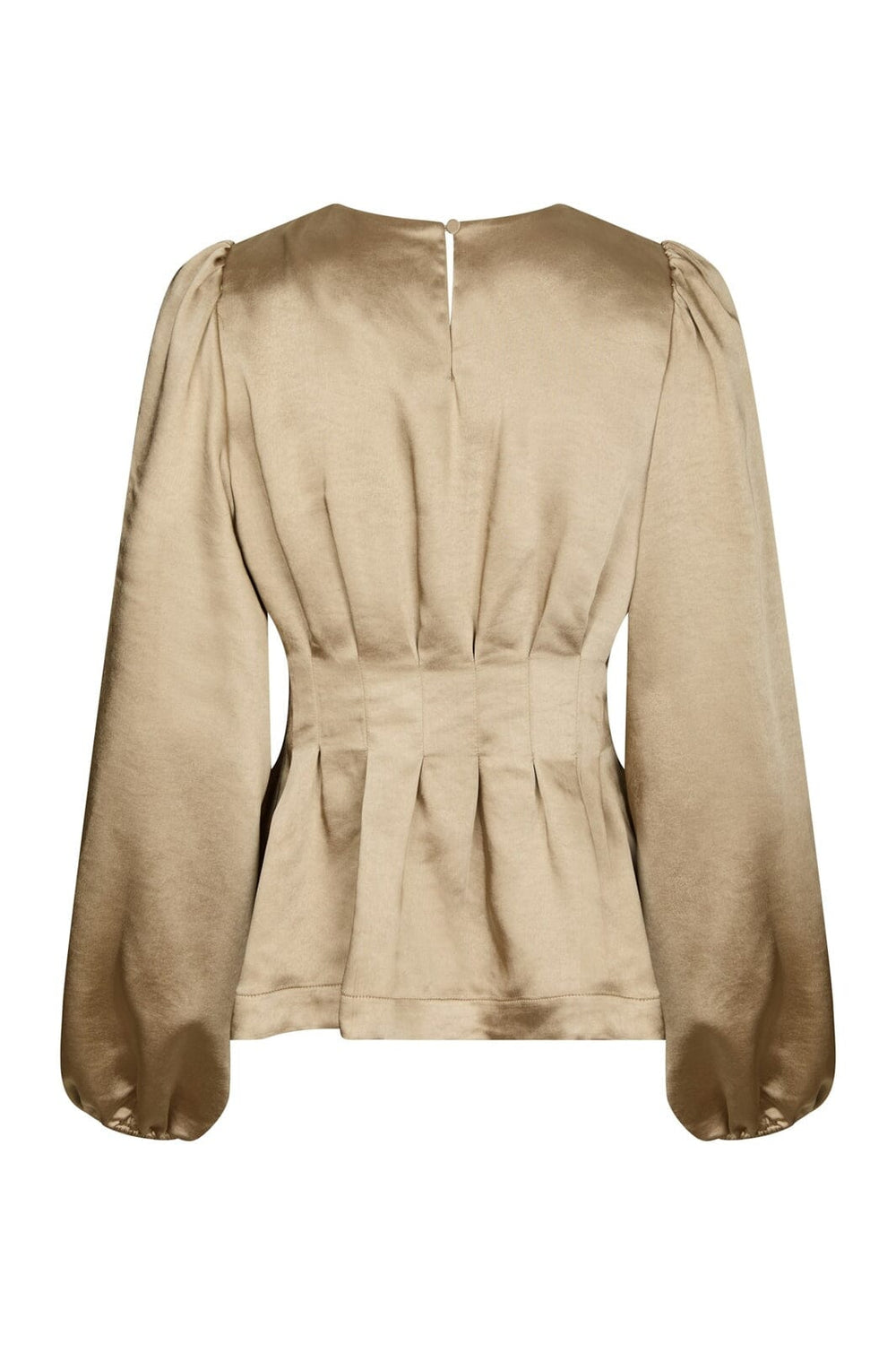 Neo Noir - Vanya Crushed Sateen Blouse 167481 - 221 - Gold