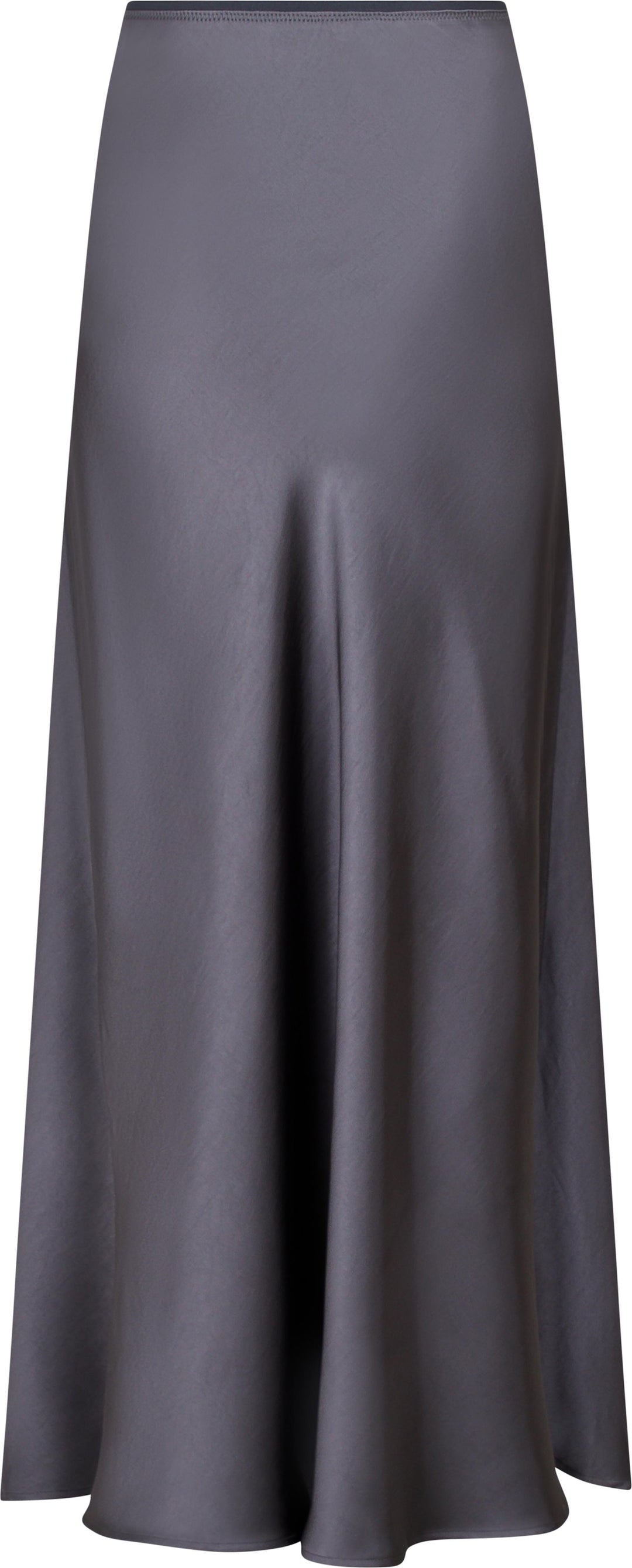 Neo Noir - Vicky Heavy Sateen Skirt - Dark Grey