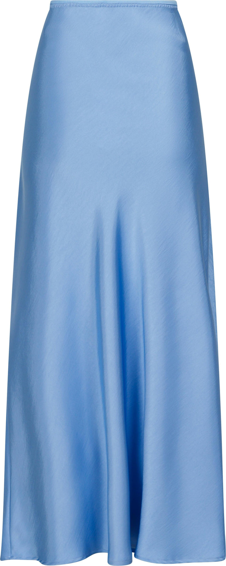 Neo Noir - Vicky Heavy Sateen Skirt - Dusty Blue