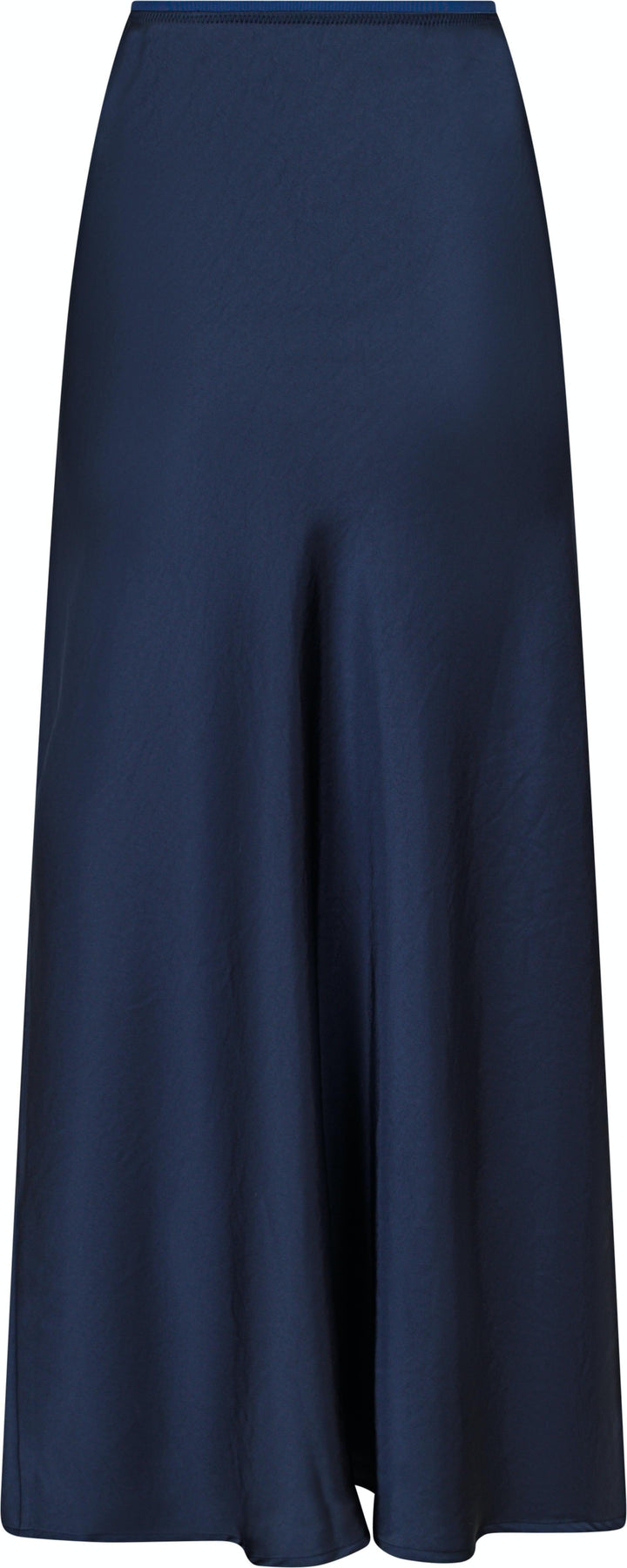 Neo Noir - Vicky Heavy Sateen Skirt - Midnight Blue