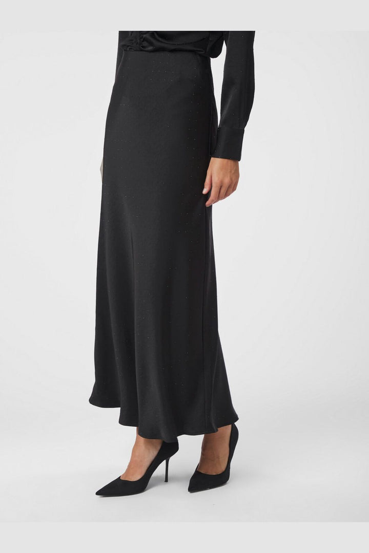 Neo Noir - Viso Heavy Sateen Bedaz Skirt 166890 - 100 - Black