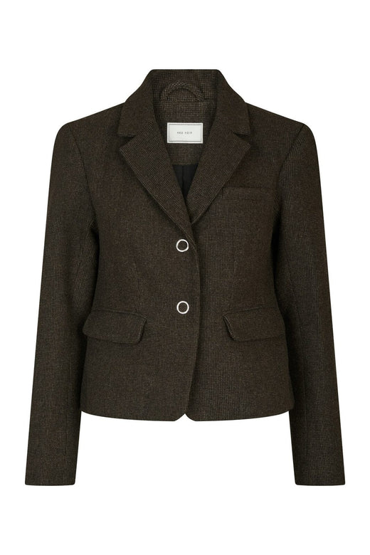 Neo Noir - Waed Mini Check Blazer 166184 - 205 - Brown Melange