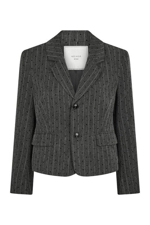 Neo Noir - Willa Mini Dot Blazer 166795 - 107 - Dark Grey Melange