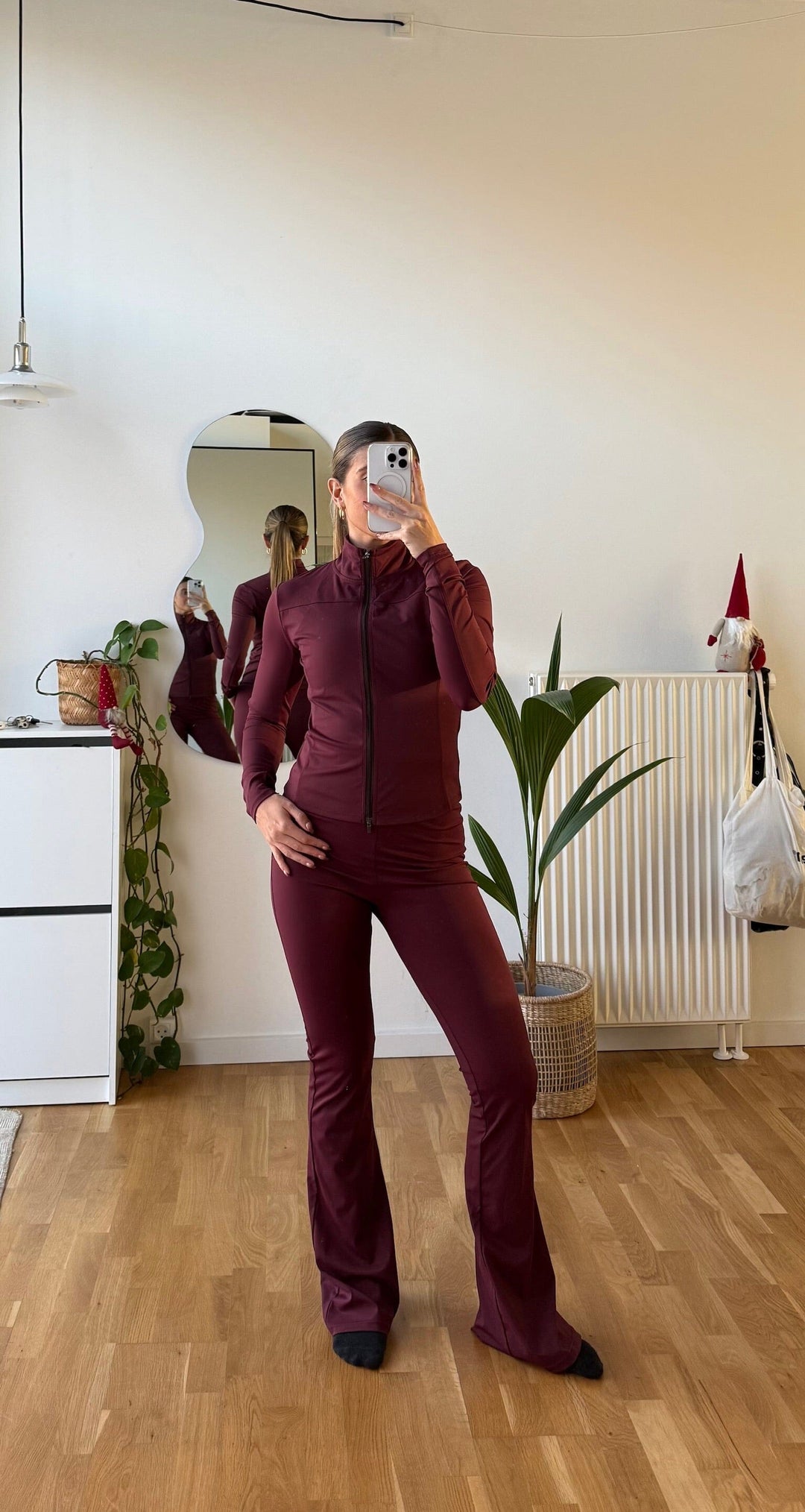 Neo Noir x Molly&My - Nolana Zip Blouse 167175 - 162 - Bordeaux Bluser 