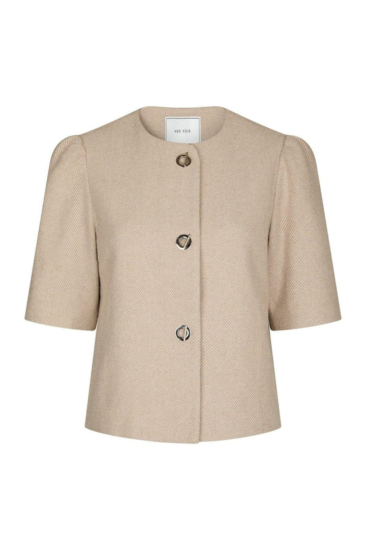 Neo Noir - Xanthe Light Herringbone Blazer 167111 - 213 - Sand