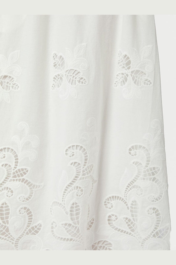 Neo Noir - Yara Long Emb Skirt 168438 - 120 - White