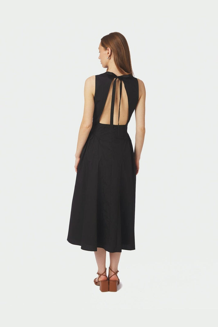 Neo Noir - Zora Poplin Dress 168136 - 100 - Black