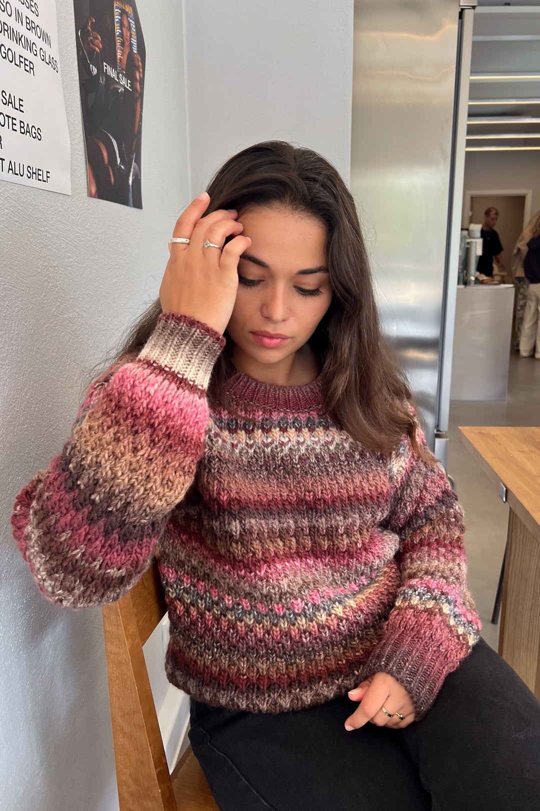 Noella - Gio Knit Sweater - 1047 Rust Mix Strikbluser 