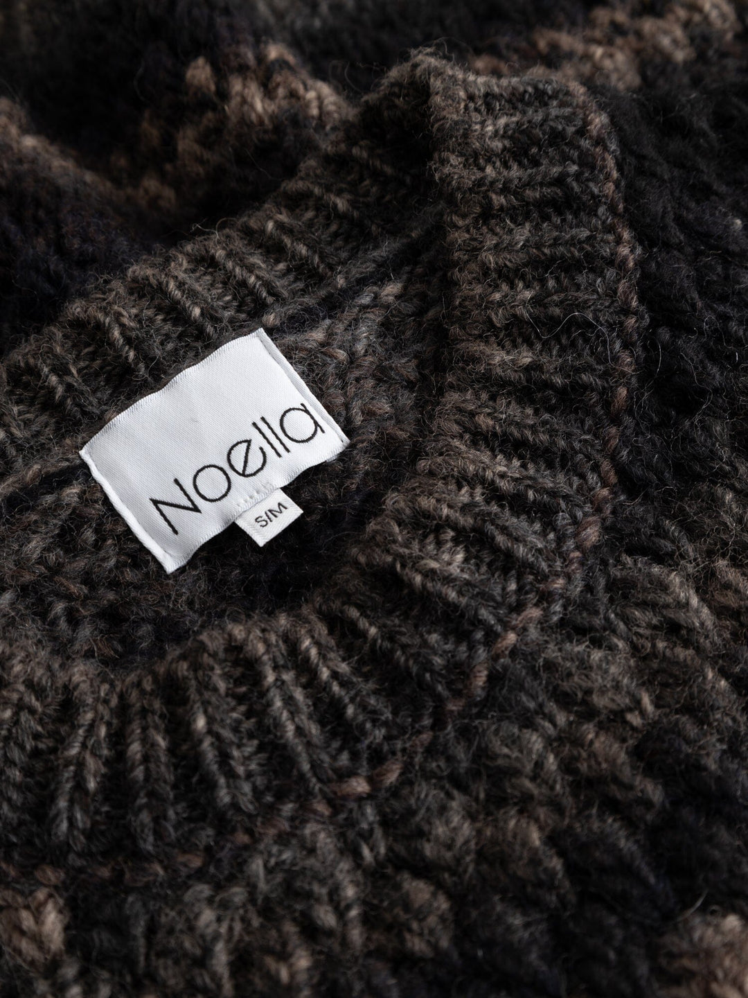 Noella - Gio Knit Sweater 12165005 - 1415 - Brown Grey Mix Strikbluser 