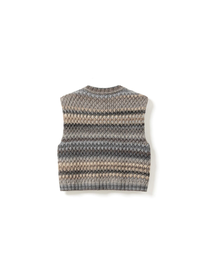 Noella - Gio Knit Vest 10872143 - 906 - Light Grey Mix Strikbluser 