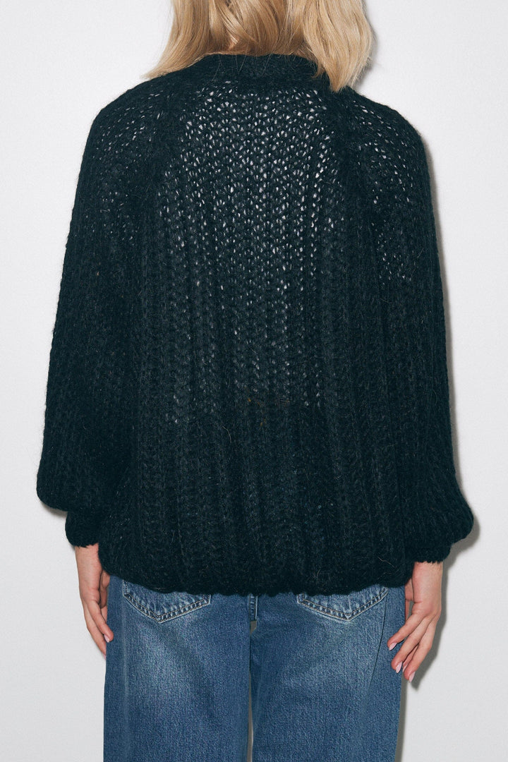 Noella - Joseph Cardigan Solid - 004 Black Cardigans 