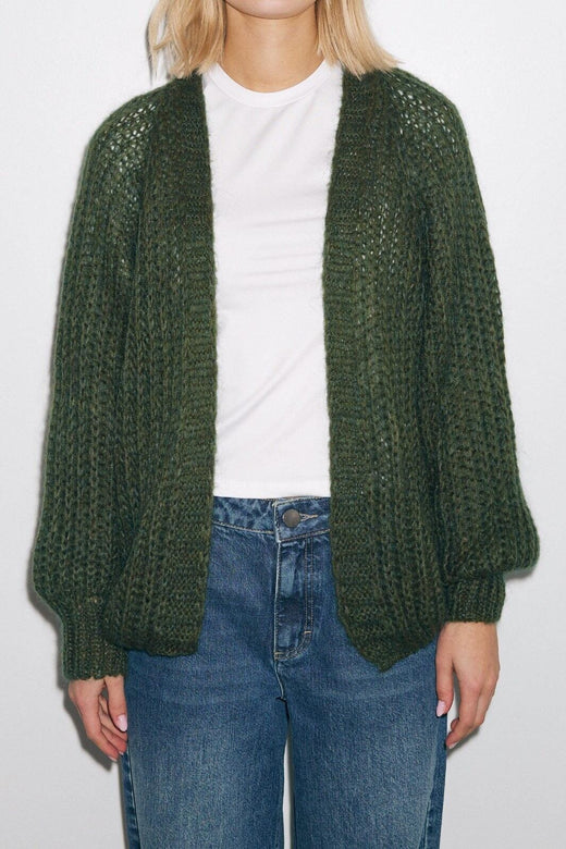 Noella - Joseph Cardigan Solid - 010 Army Green Cardigans 