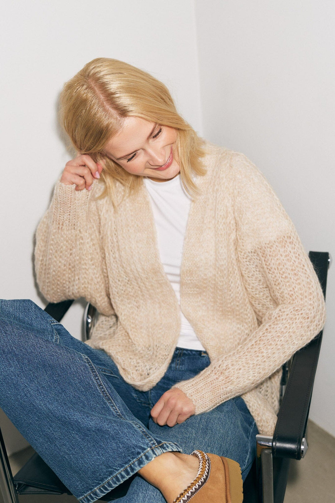 Noella - Joseph Cardigan Solid - 023 Beige Cardigans 