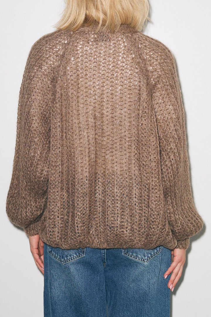 Noella - Joseph Cardigan Solid - 143 Brown Cardigans 