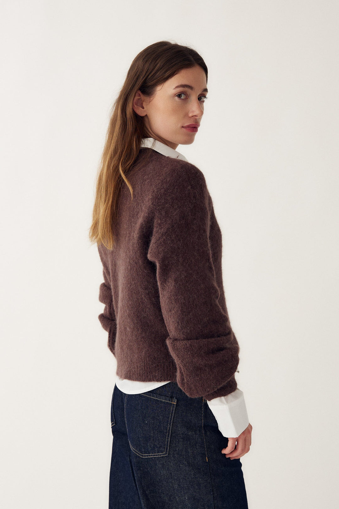 Noella - Kae Knit 12940085 - 1471 - Medium Brown Strikbluser 