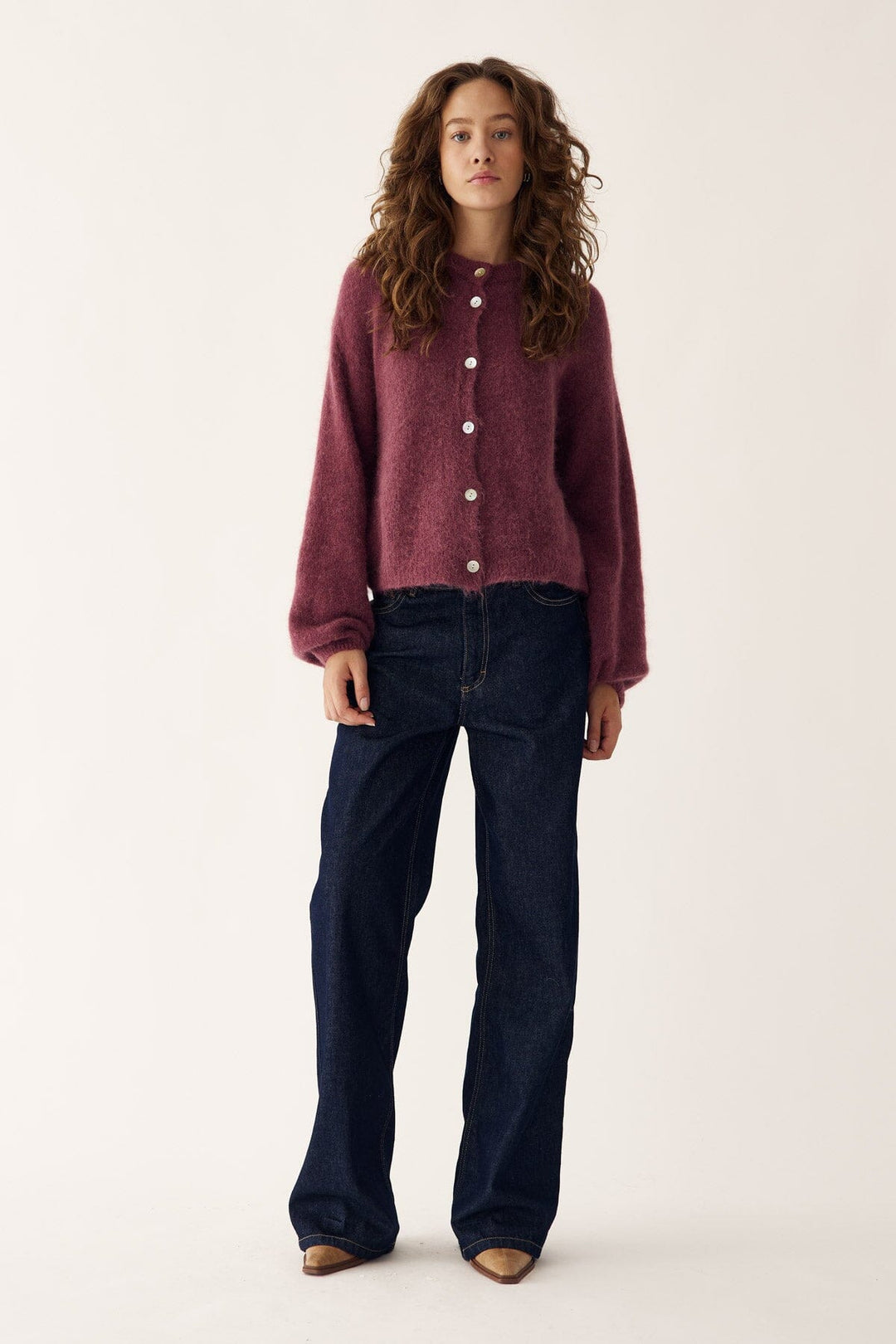 Noella - Kae Knit Cardigan 12940084 - 1285 - Rust Cardigans 