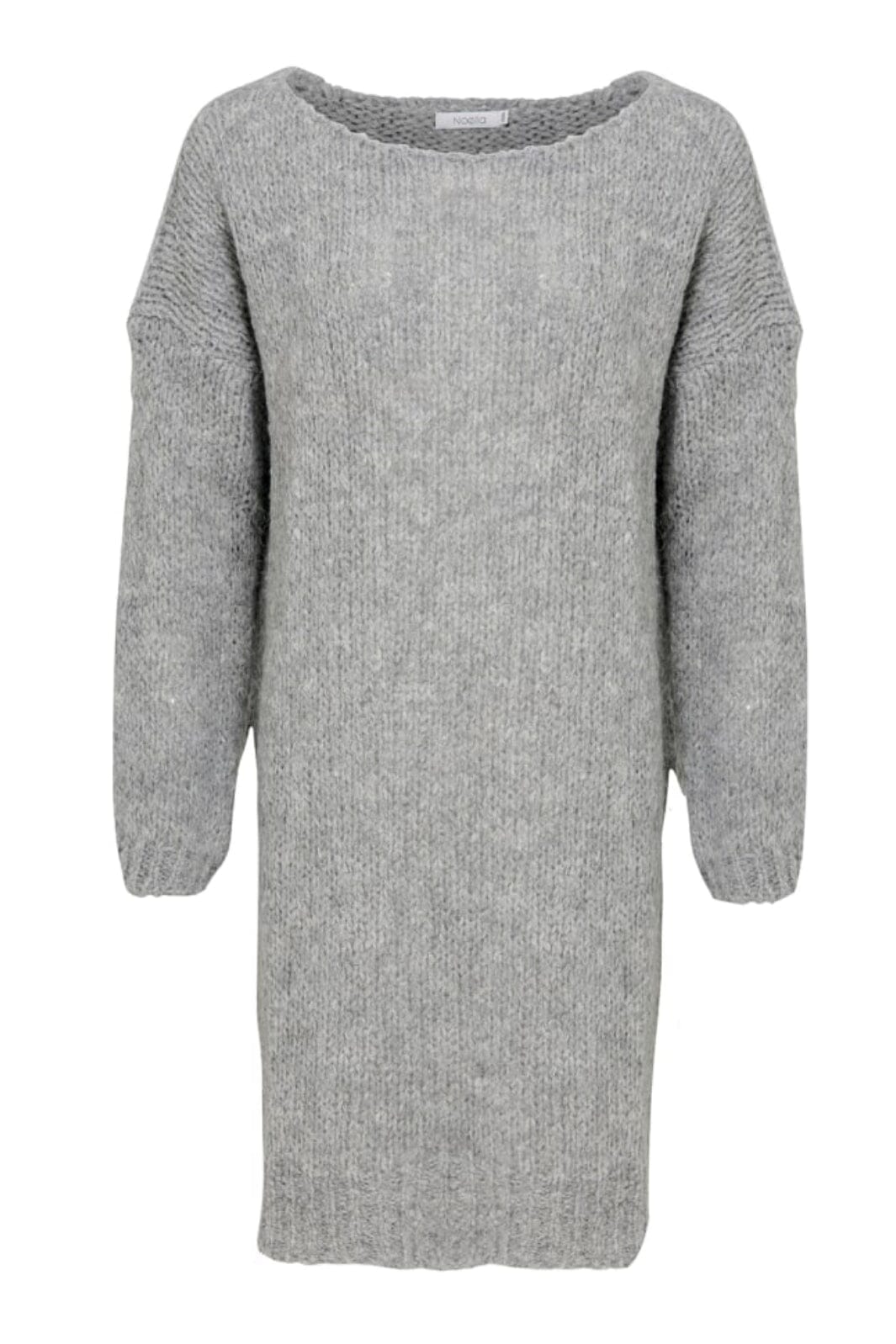 Noella - Kala Knit Dress - d Light Grey Melange Kjoler 