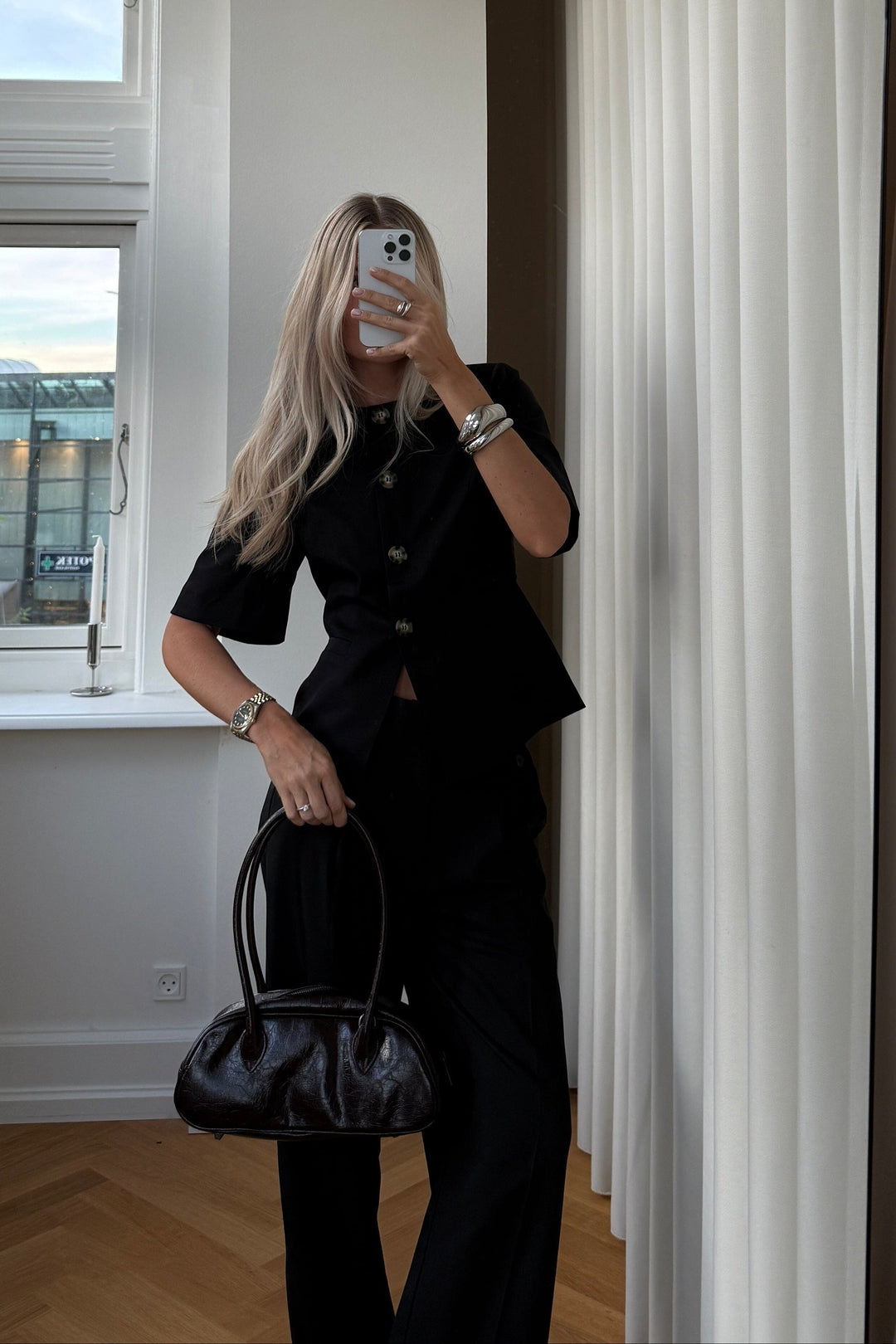 Noella - Kazia Pants - 004 Black Bukser 