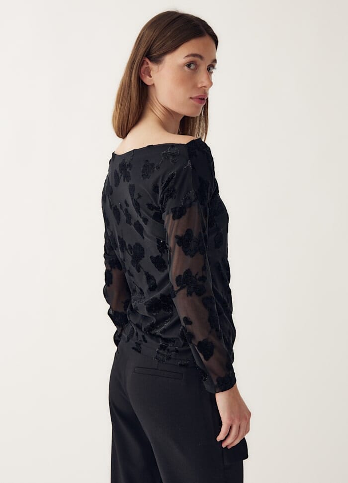 Noella - Lanna Top 14600002 - 004 - Black Bluser 