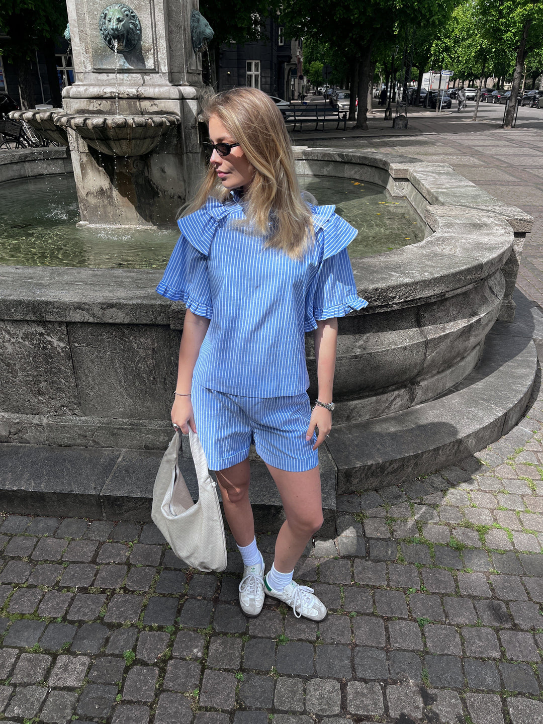 Noella - Letty Shorts 13470001 - 117 Blue Stripe Shorts 