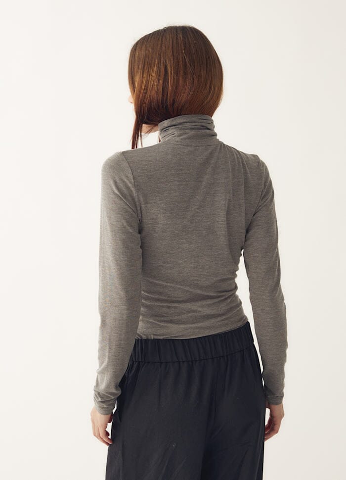 Noella - Libinette Top 14500001 - 972 - Medium Grey Mel. Bluser 