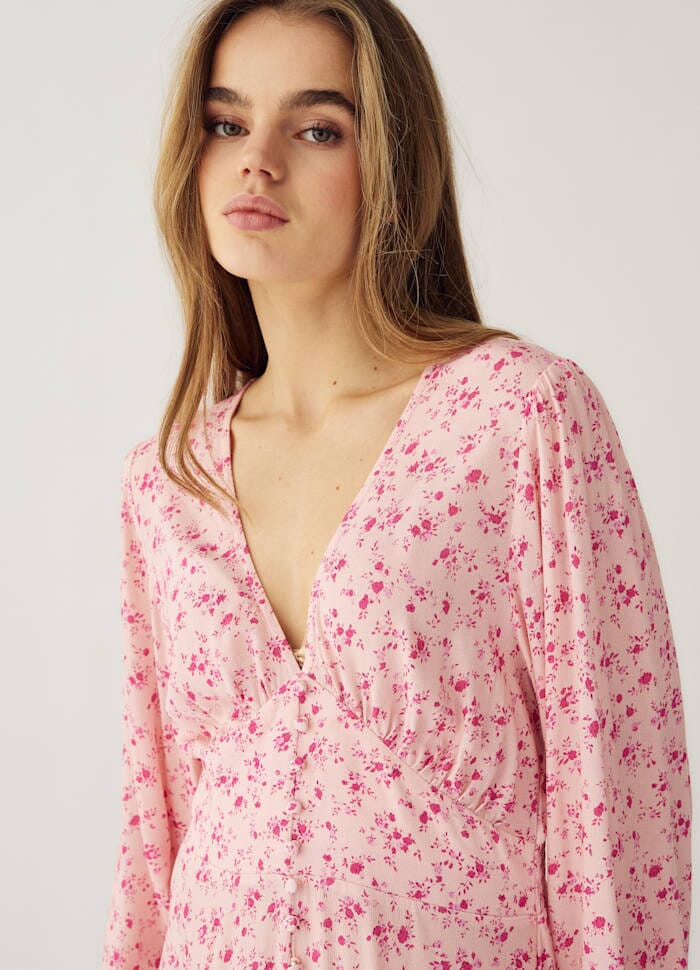 Noella - Lilith Maxi Dress 14170008 - 1391 - Cheryl Pink Print Kjoler 