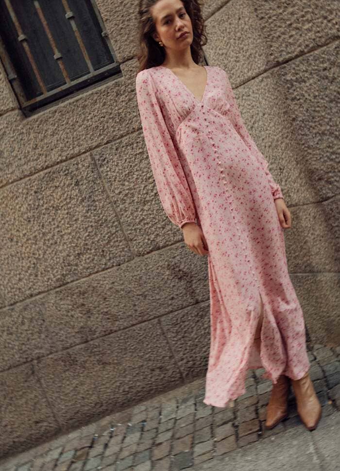 Noella - Lilith Maxi Dress 14170008 - 1391 - Cheryl Pink Print Kjoler 