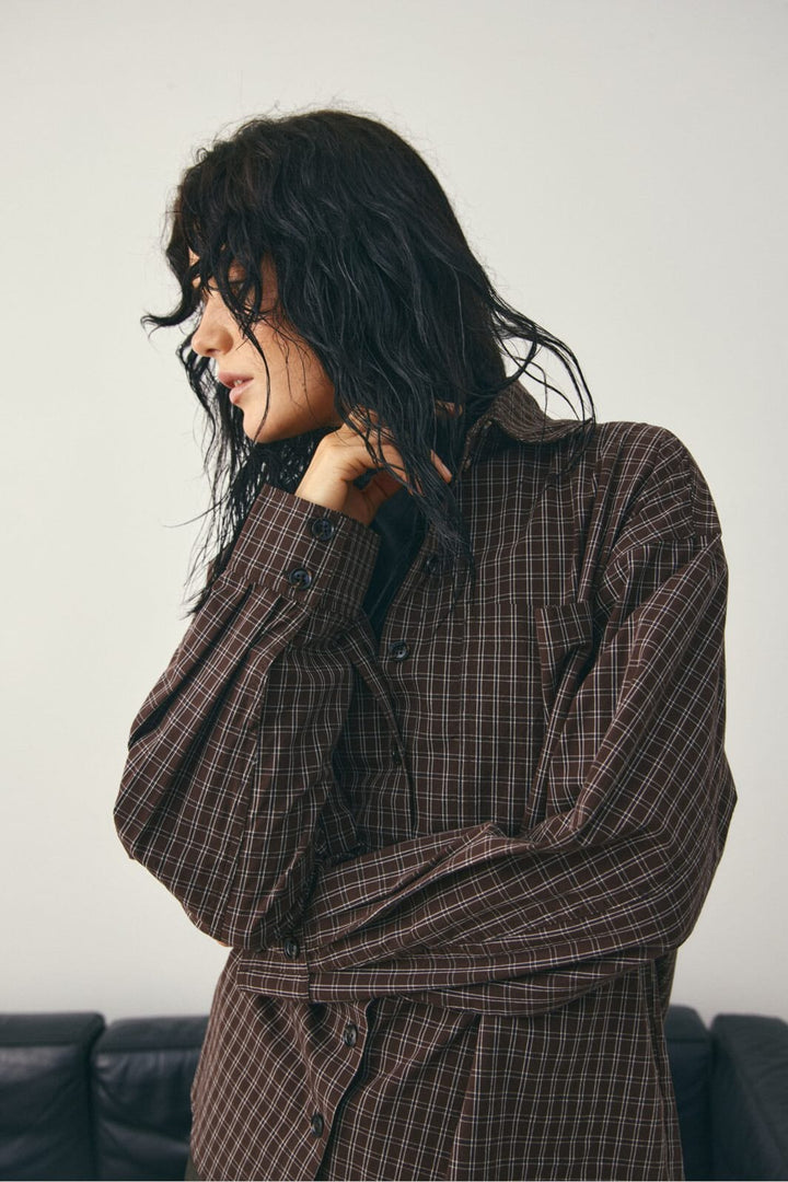 Noella - Lisa Shirt 14520002 - 1408 - Cari Brown Check