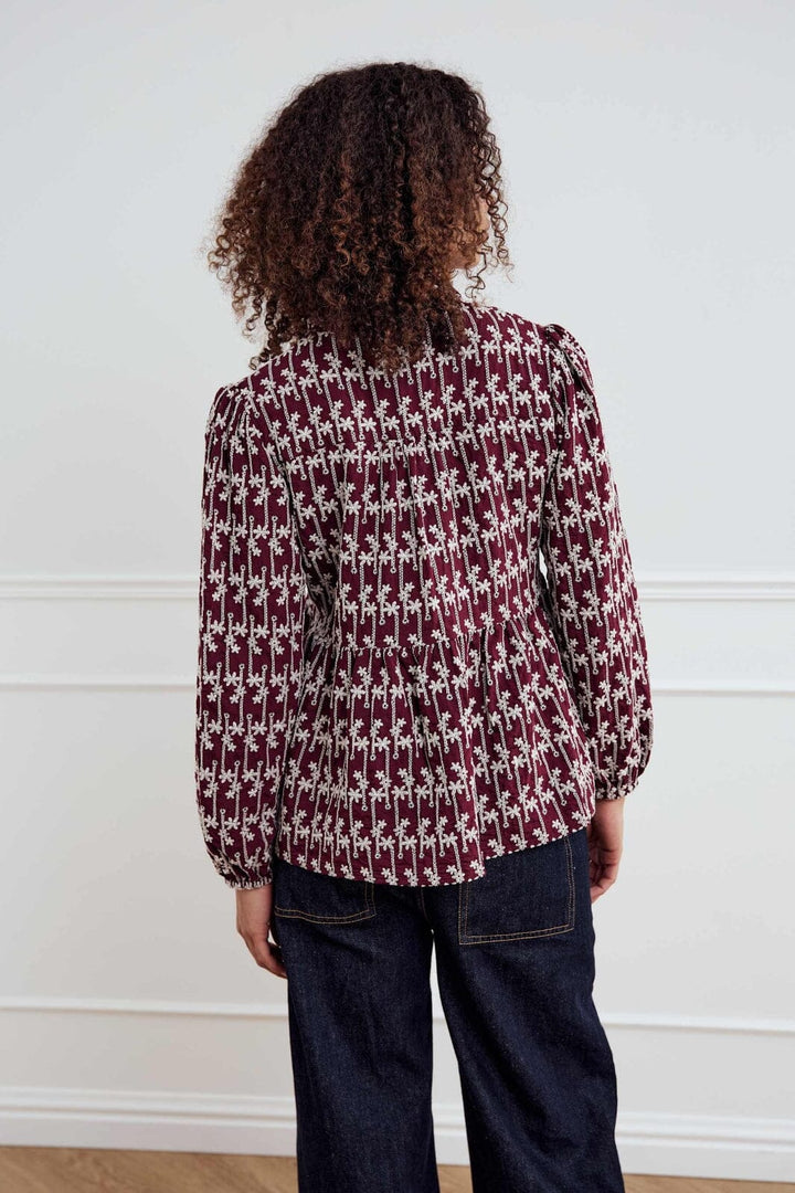 Noella - Matti Blouse 13750001 - 1355 - Dusty Mahogany