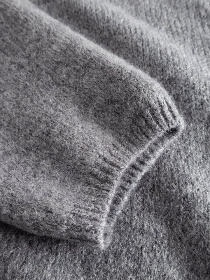 Noella - Mimi Knit Jumper - 218 Grey Strikbluser 