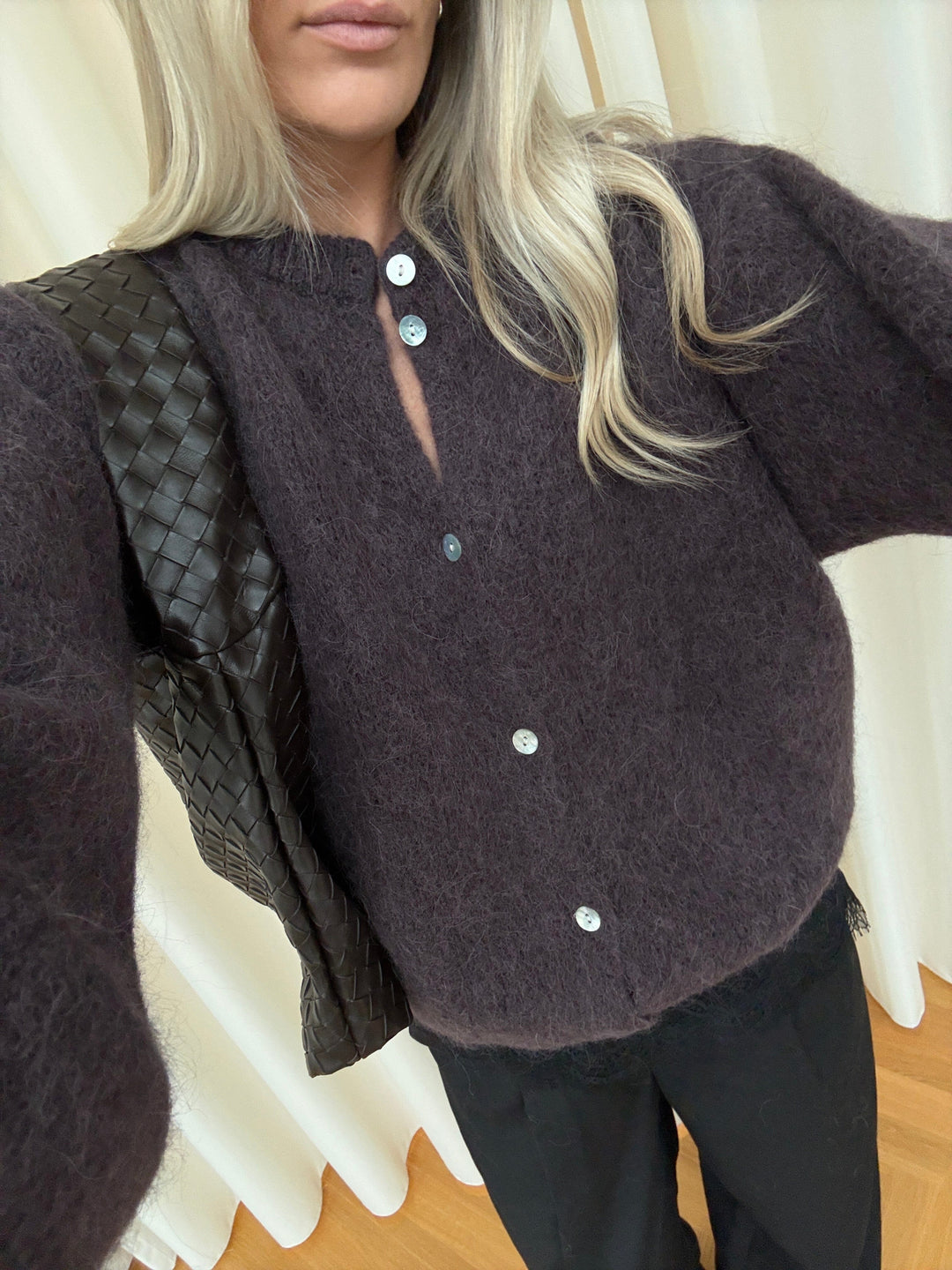 Noella - N-Kae Knit Cardigan 15950001 - 674 - Chocolate Cardigans 