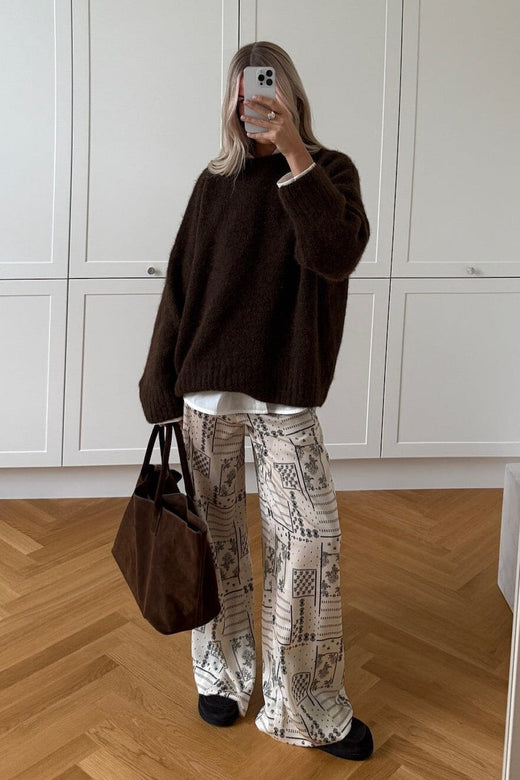 Noella - N-Kameron Pants 15160002 - 1434 - Dolly Ivory Print Bukser 