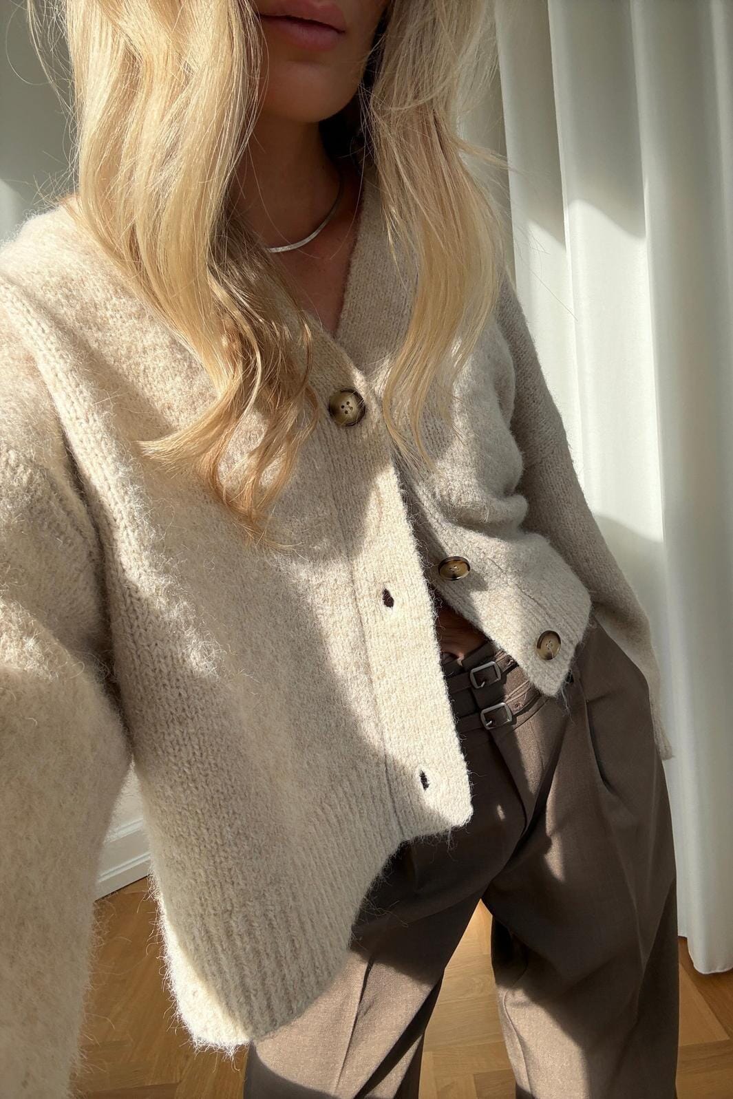 Noella - N-Laiana Knit Cardigan 16100001 - 023 - Beige Cardigans 