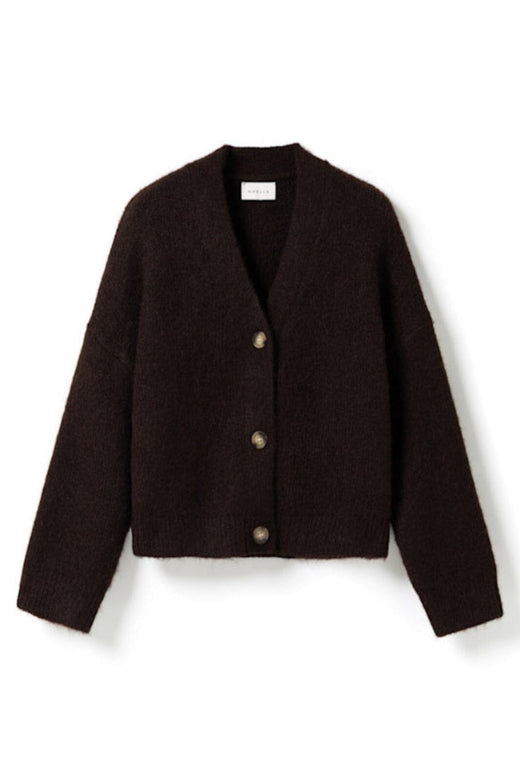 Noella - N-Laiana Knit Cardigan 16100001 - 674 - Chocolate Cardigans 