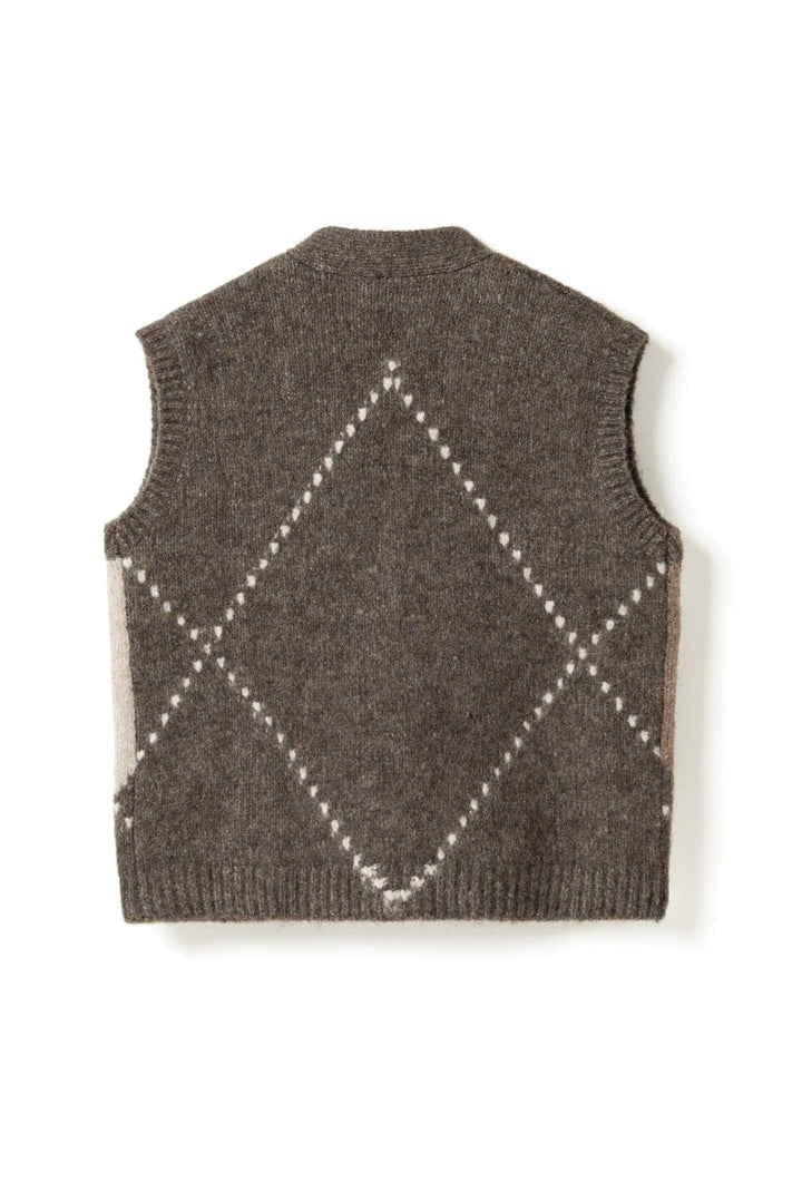 Noella - N-Laiana Knit Vest 14670003 - 1513 - Ash Brown Mix Strikbluser 